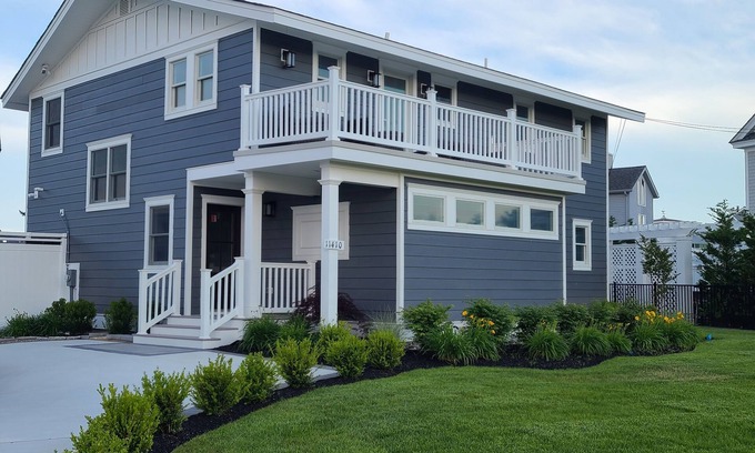 Stone Harbor House | Beach Block! Just 6 homes from the beach and across from the quiet and pristine bird sanctuary.