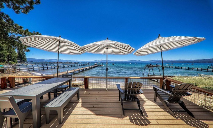 Brockway House | Beach Haven Lakefront - Sandy Beach w/Guest House, Buoy & EV Charger