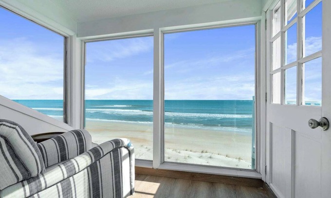 Vilano Beach House | Beach House Paradise on Vilano Beach with Deck and Magical Ocean Views all over