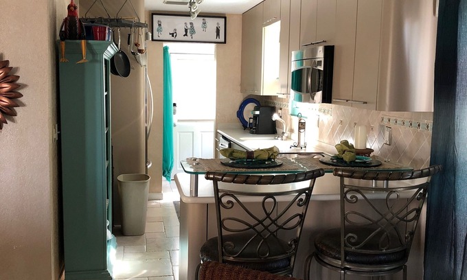 Bradenton Beach Apartment | Beach on the Boulevard; White Sand tropical waters just steps away