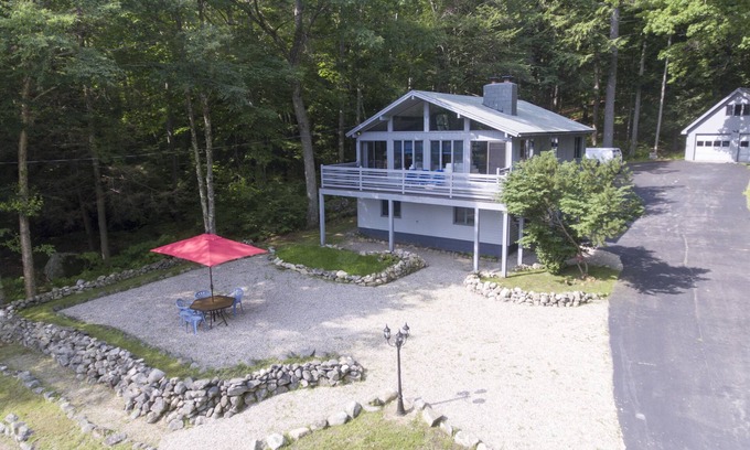Alton Bay Ski Chalet | Beach View at Chestnut Cove, Lake Winnipesaukee.