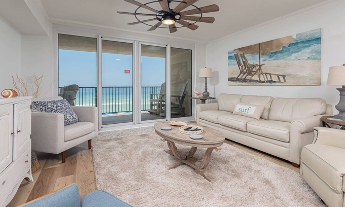 Orange Beach East Condo | Beachfront 2BR Condo Wind Drift!