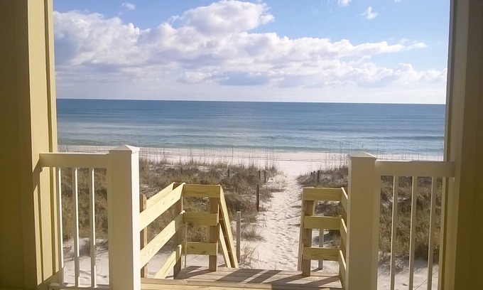 Destiny Shores House | BEACHFRONT AND BEAUTIFUL.PRIVATE BEACH ACCESS,PRIVATE BEACH ENDLESS VIEWS