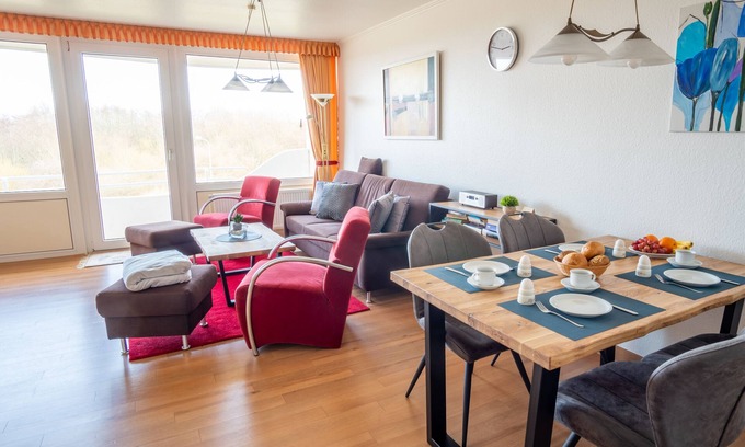 Duhnen Apartment | Beachfront apartment incl. pool, whirlpool, sauna & beach chair 234