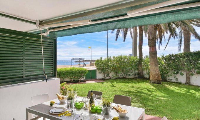 San Agustin Apartment | Beachfront Apartment Las Burras MRA 02 by VillaGranCanaria