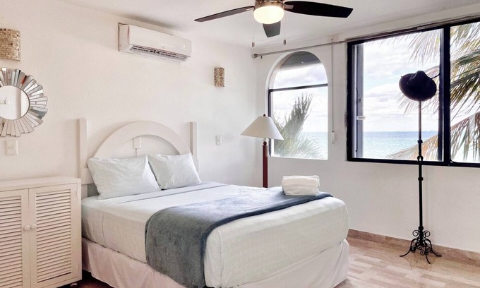 Puerto Juarez Condo | Beachfront Apartment | Ocean Views + Pool Access