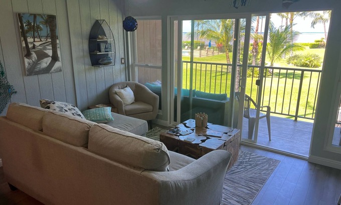 Kaunakakai Condo | Beachfront condo, completely remodeled in a serene setting with views of Lanai!