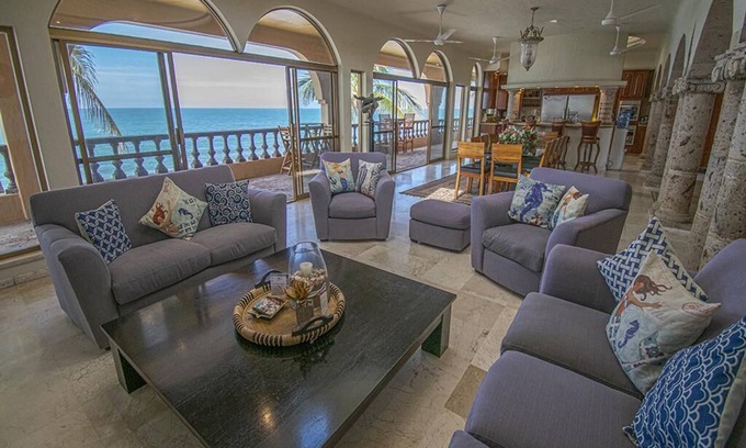 Mazatlan Villa | Beachfront Delfin Estate with Pool (Sleeps 41)