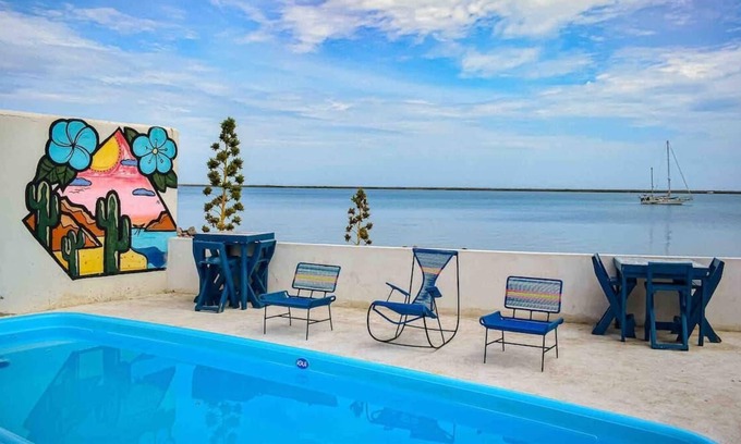 La Paz House | Beachfront Home with heated pool and BBQ pit Best view!
