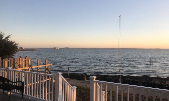 Noank House | Beachfront House with Private Beach and Beautiful Ocean Views
