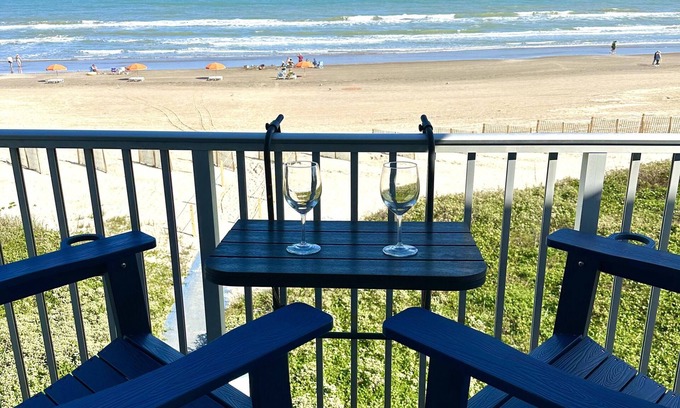 South Padre Island House | Beachfront Paradise w/private beach access, hot tub, and pool! AMAZING VIEW!