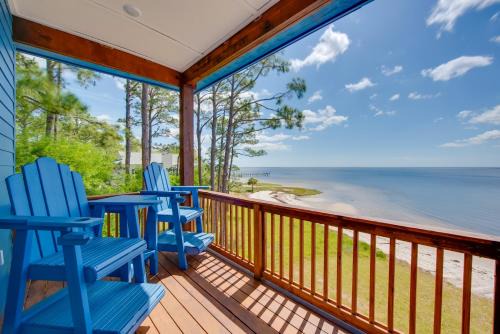 Carrabelle House | Beachfront Retreat with Dock in Lanark Village!