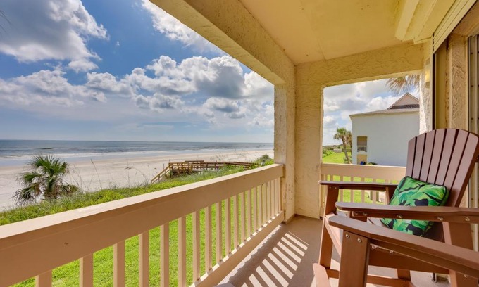 Crescent Beach Apartment | Beachfront St Augustine Condo with Pool Access