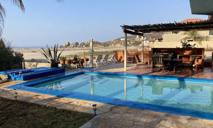 San Miguel del Puerto Villa | Beachfront Villa C/W Private Pool 3BR/3.5 BA on Secluded Beach