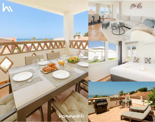 Urbanizacion Costabella House | Beachfront with Private Terrace, Garden, BBQ, and Garage in Marbella