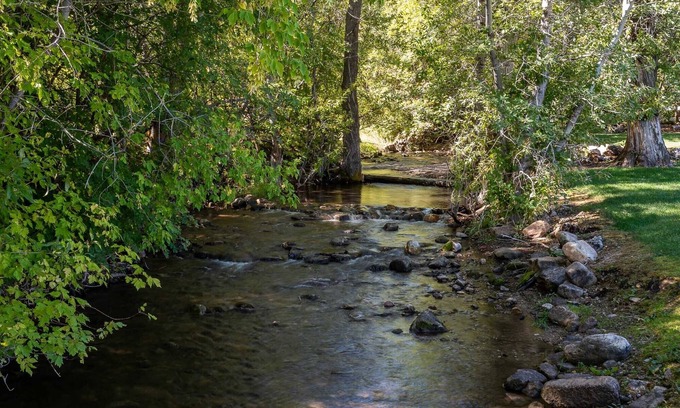 Fish Haven House | Bear Lake Streamside 3-bedroom home, sleeps 12, camping allowed, 1 acre, Max 40