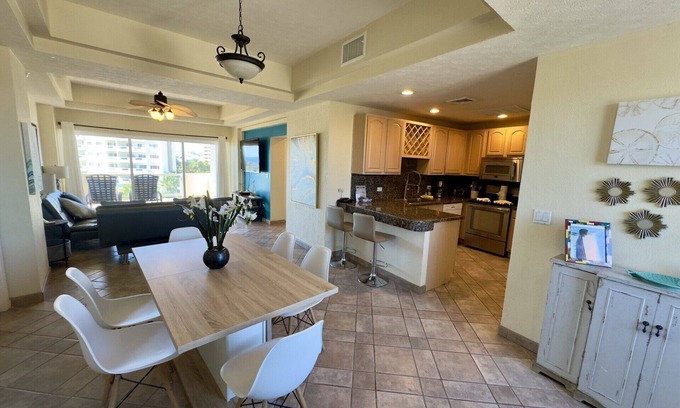 Sandy Beach Condo | Beautiful 2 Bedroom Condo at Las Palmas Rocky Point Sandy Beach; D-501