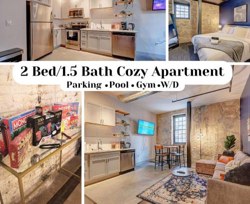 Westown Apartment | Beautiful 2BD near Historic Pabst Brewery - Fiserv