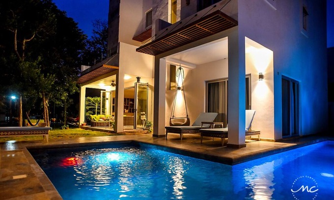 Puerto Morelos House | Beautiful 5-Room Villa w/Private Pool in Puerto Morelos — 5 min from the beach!