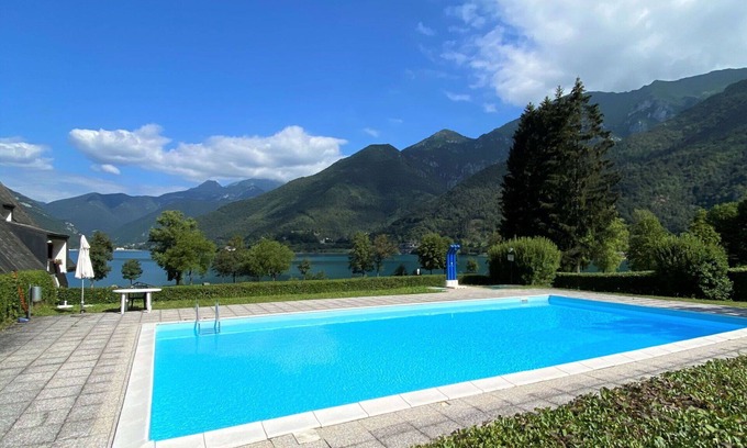 Molina di Ledro Apartment | Beautiful apartment for 5 people with pool, WIFI, TV, balcony, pets allowed and parking