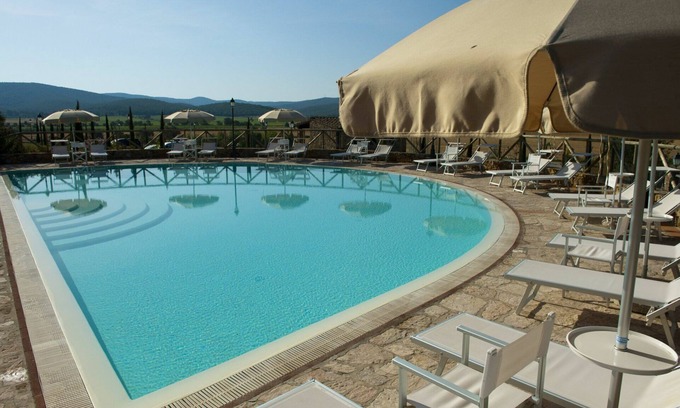 Casalappi Other | Beautiful apartment for 5 guests with pool, A/C, TV, panoramic view and parking