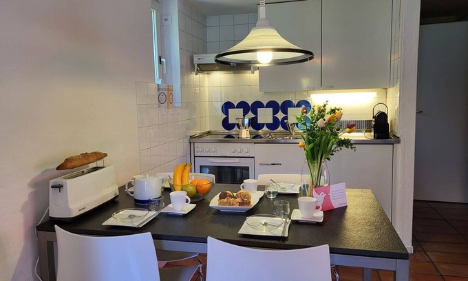 Capriasca Apartment | Beautiful apartment for 5 guests with WIFI, pool, TV, patio, pets allowed and parking