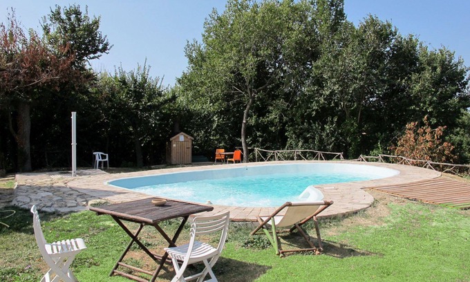 Granarola Apartment | Beautiful apartment for 4 guests with pool, A/C, WIFI, TV, patio, pets allowed and panoramic view