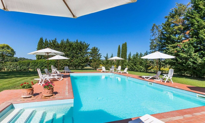 Suvereto Villa | Beautiful apartment in villa for 3 people with pool, A/C, WIFI, TV and terrace