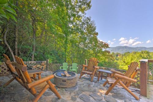 Bryson City House | Beautiful Bryson City Home with Hot Tub and Mtn Views!
