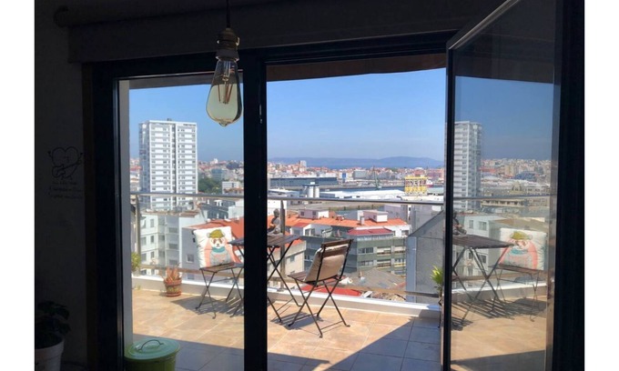 La Coruna Apartment | Beautiful city center apartment with views and terrace