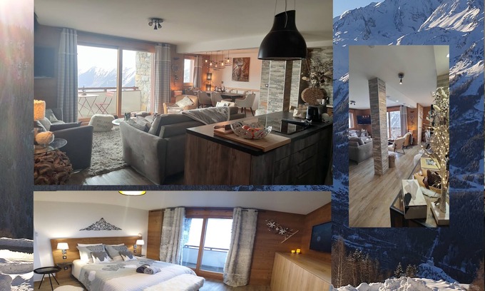 Les Eucherts Apartment | BEAUTIFUL HIGH STAND APART IN LA ROSIERE 5 ROOMS 10 PERS THE FOOT OF THE SLOPES