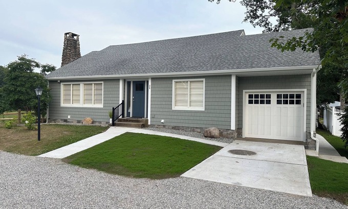 Lords Point House | Beautiful home on Lords Point in Stonington CT with lots of parking on large lot