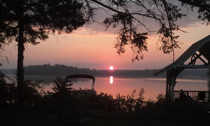 Mikana House | Beautiful lake-home, plus separate cottage, 200+ feet level shoreline,1.3 acres