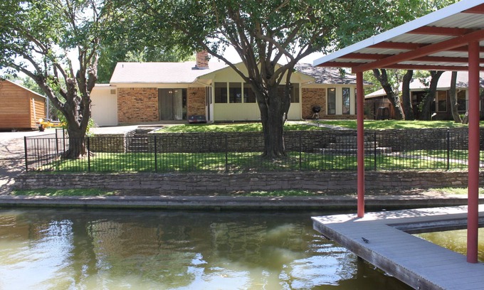 Granbury House | Beautiful Lakefront Home - Amazing Dock with huge swim platform!