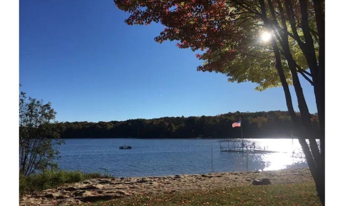 Gaylord House | Beautiful Lakefront Home on Big Lake!