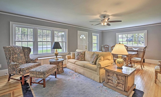 Lenox House | Beautiful Lenox Home, 3 Mi to Shakespeare & Co!