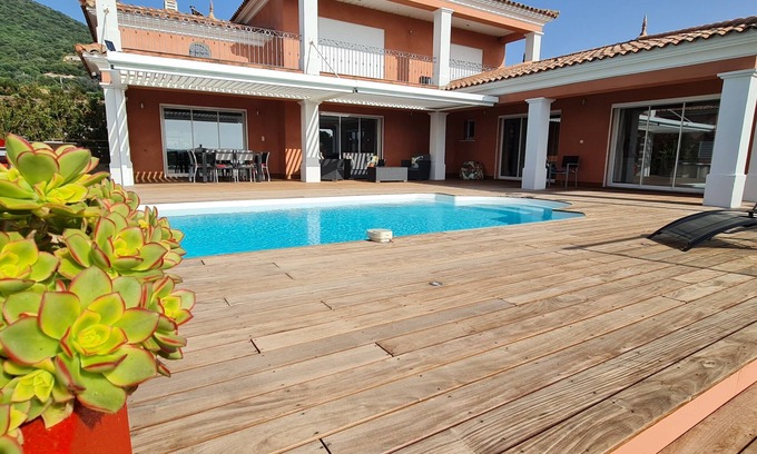 Cargese Villa | BEAUTIFUL MODERN VILLA WITH SWIMMING POOL sea view 400 m from the beach