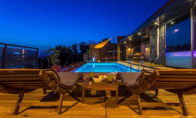 Uzumlu House | Beautiful New Comtemporary Honeymoon Villa with Secluded Pool & Panoramic Views