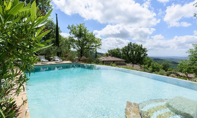 Castellina in Chianti Villa | Beautiful private villa with A/C, private pool, WIFI, TV, veranda and parking, close to Siena