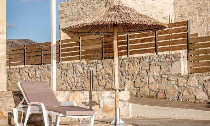 Triopetra Villa | Beautiful private villa for 8 people with WIFI, A/C, private pool, TV, panoramic view and parking
