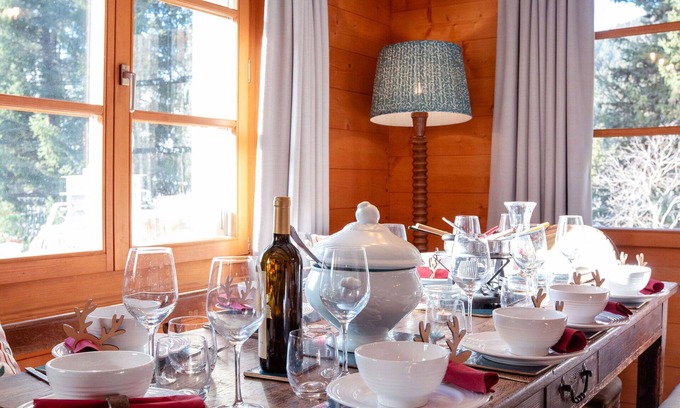 Villars-sur-Ollon House | Beautiful private villa for 10 guests with WIFI, TV, terrace and parking