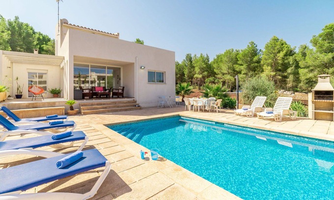 Betlem de Marina Villa | Beautiful private villa for 4 people with A/C, private pool, WIFI, TV and patio