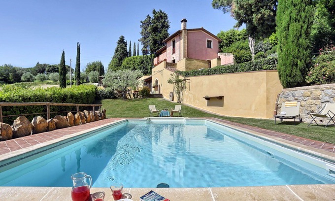 Gambassi Terme Villa | Beautiful private villa for 10 guests with A/C, private pool, WIFI, TV, patio and pets allowed