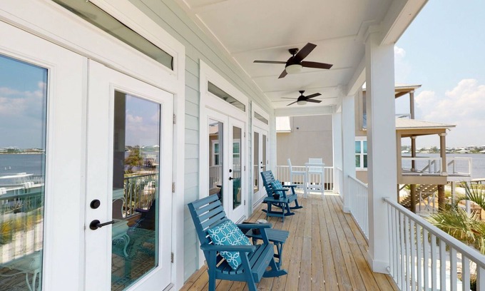 Perdido Key Coves One House | Beautiful renovated Bayfront home, short walk to the beach, views views views!