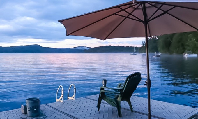 Schroon Lake House | Beautiful, Waterfront Home with Dock, Furnished Deck, Gas Grill, and Lake Views