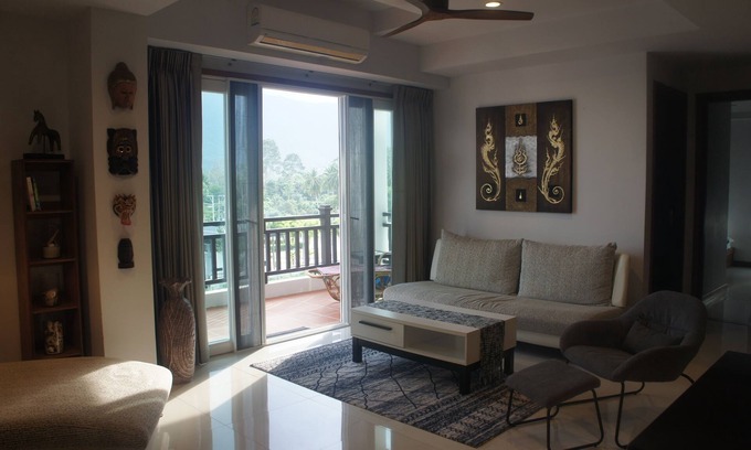 Khanom Condo | Beautifully furnished 1-bedroom condo on the beach with sea & mountain views