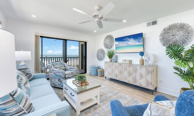 Sanibel Condo | Beautifully renovated two-bedroom corner on 3rd floor with wrap around views!