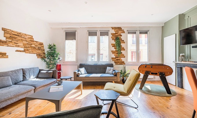 Saint-Etienne Apartment | Beige Hospitalité - Ermitage - Hypercentre- four bedrooms