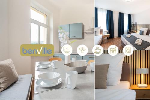 Freital Apartment | Benville Freital - 2 Schlafzimmer - Wohnküche - WLAN