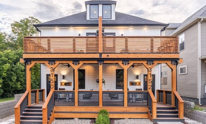 Mapleton/Fall Creek House | BEST! 4 bd Luxury Downtown Indy Luxury Home